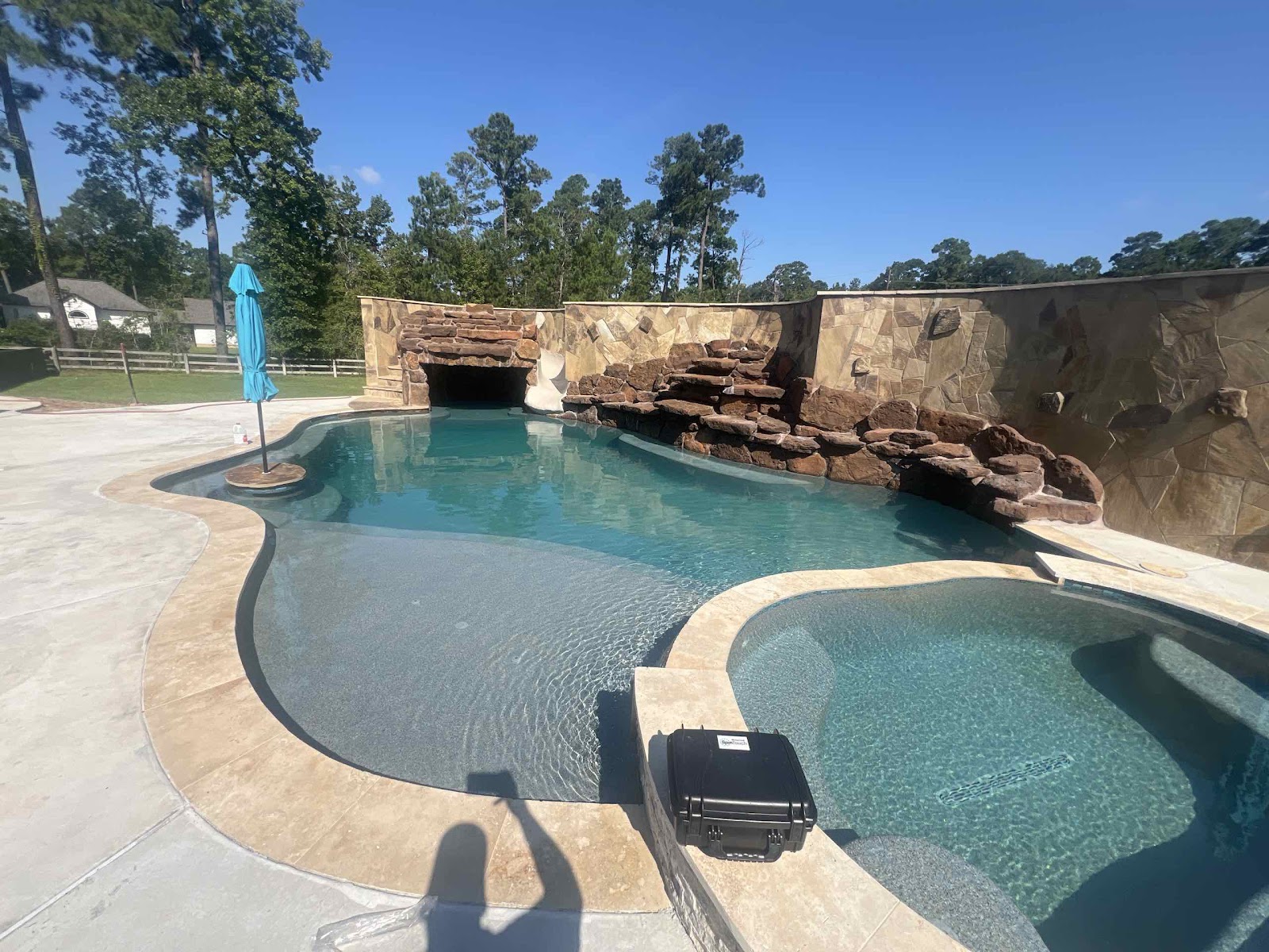 Backyard Spa & Patio Renovation